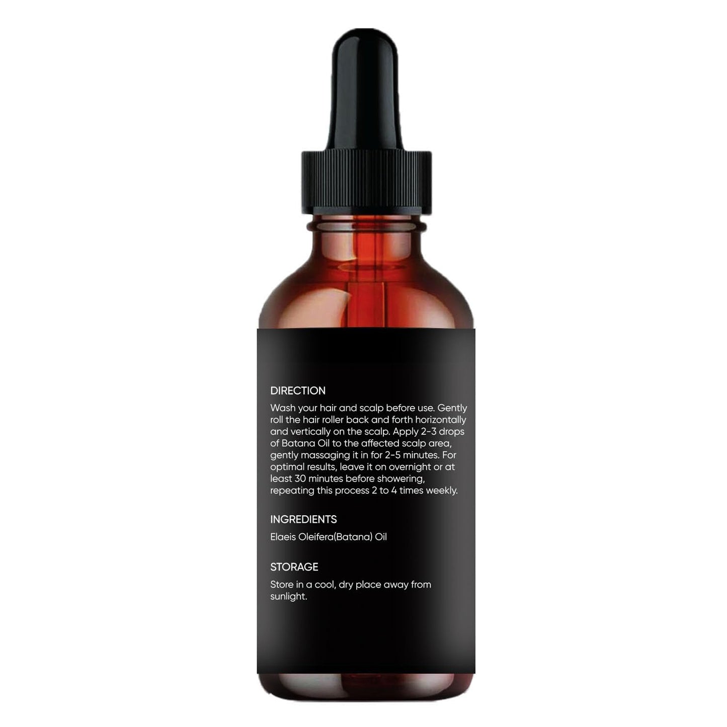 Raw Batana Oil for Hair Growth: Natural Pure 100% Oils - Dr. Sebi Batana Organic Oil from Honduras Promotes Hair thickness for Men & Women 2FL OZ.